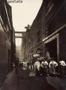 Brewery Workers in St Giles Circus 1875
