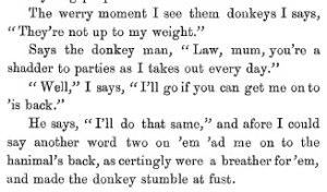 Donkeys are not up to my weight