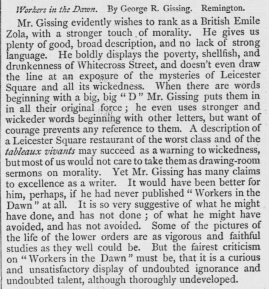 Gissing Workers in the Dawn Examiner July 17 1880 p868